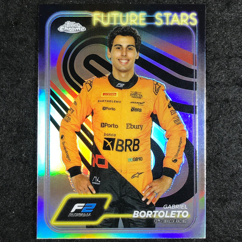 2024 Topps Chrome Formula 1 GABRIEL BORTOLETO Base Refractor #28