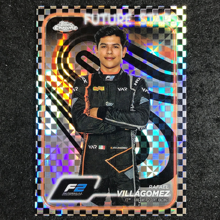 2024 Topps Chrome Formula 1 RAFAEL VILLAGOMEZ Base Checker Flag #40