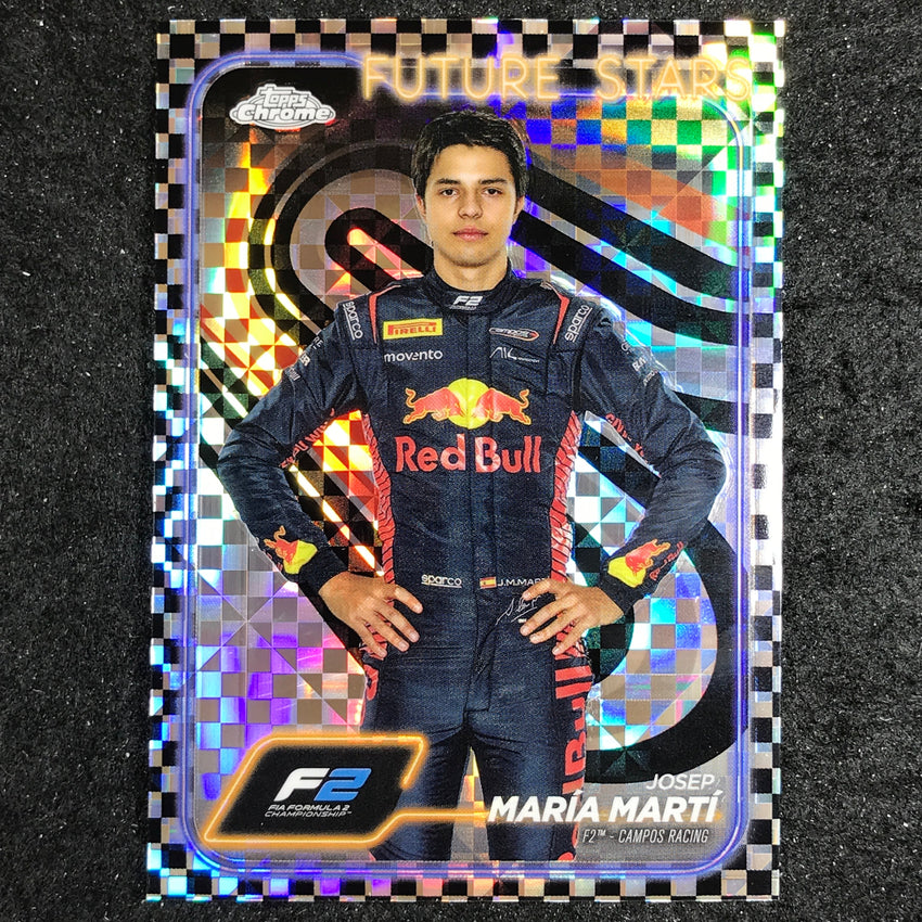 2024 Topps Chrome Formula 1 JOSEP MARIA MARTI Base Checker Flag #42