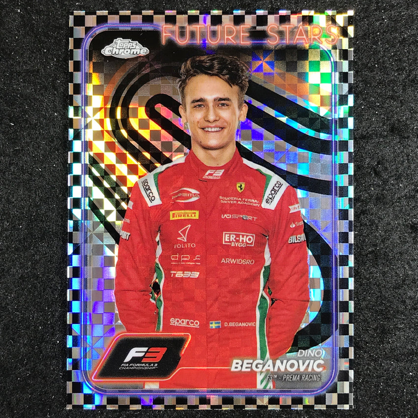 2024 Topps Chrome Formula 1 DINO BEGANOVIC Base Checker Flag #43