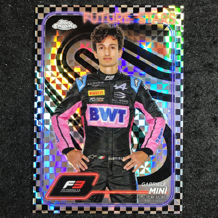 2024 Topps Chrome Formula 1 GABRIELE MINI Base Checker Flag #44