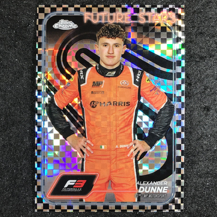 2024 Topps Chrome Formula 1 ALEXANDER DUNNE Base Checker Flag #51