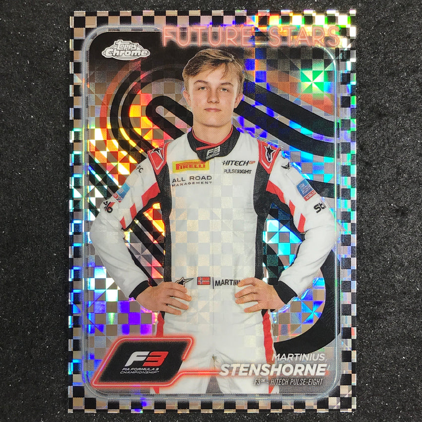 2024 Topps Chrome Formula 1 MARTINIUS STENSHORNE Base Checker Flag #56