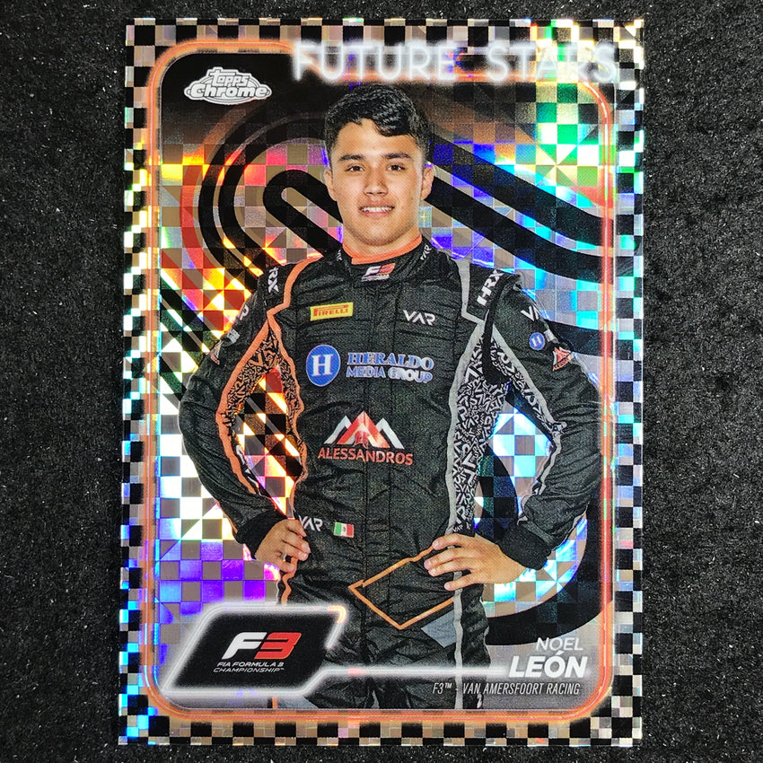 2024 Topps Chrome Formula 1 NOEL LEON Base Checker Flag #61