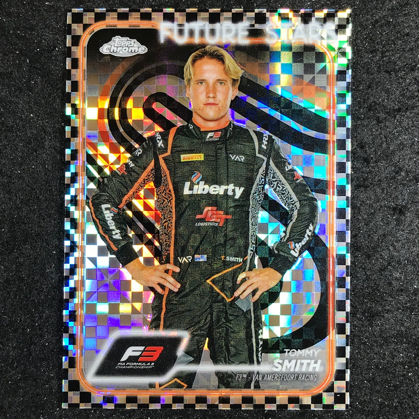 2024 Topps Chrome Formula 1 TOMMY SMITH Base Checker Flag #63