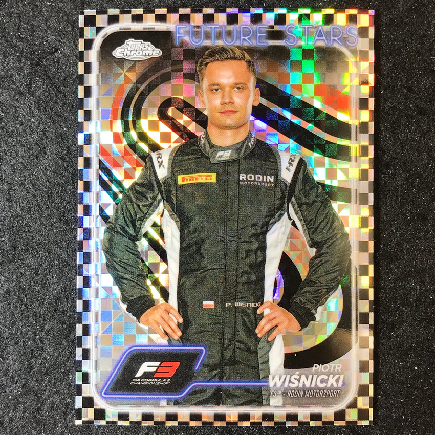 2024 Topps Chrome Formula 1 PIOTR WI?NICKI Base Checker Flag #72