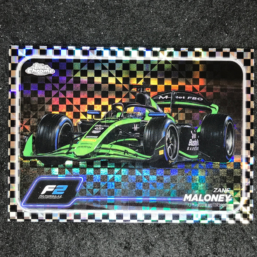 2024 Topps Chrome Formula 1 ZANE MALONEY Base Checker Flag #97