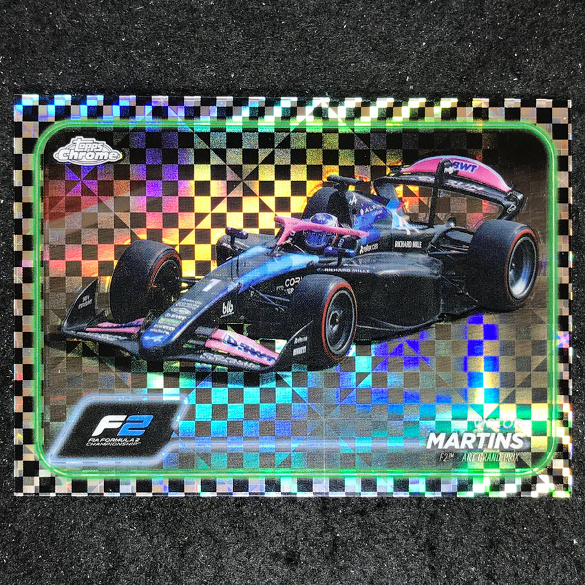 2024 Topps Chrome Formula 1 VICTOR MARTINS Base Checker Flag #102