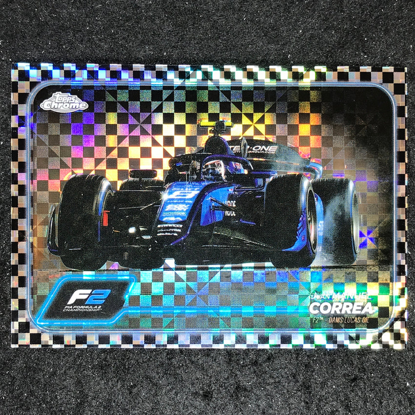 2024 Topps Chrome Formula 1 JUAN MANUEL CORREA Base Checker Flag #106