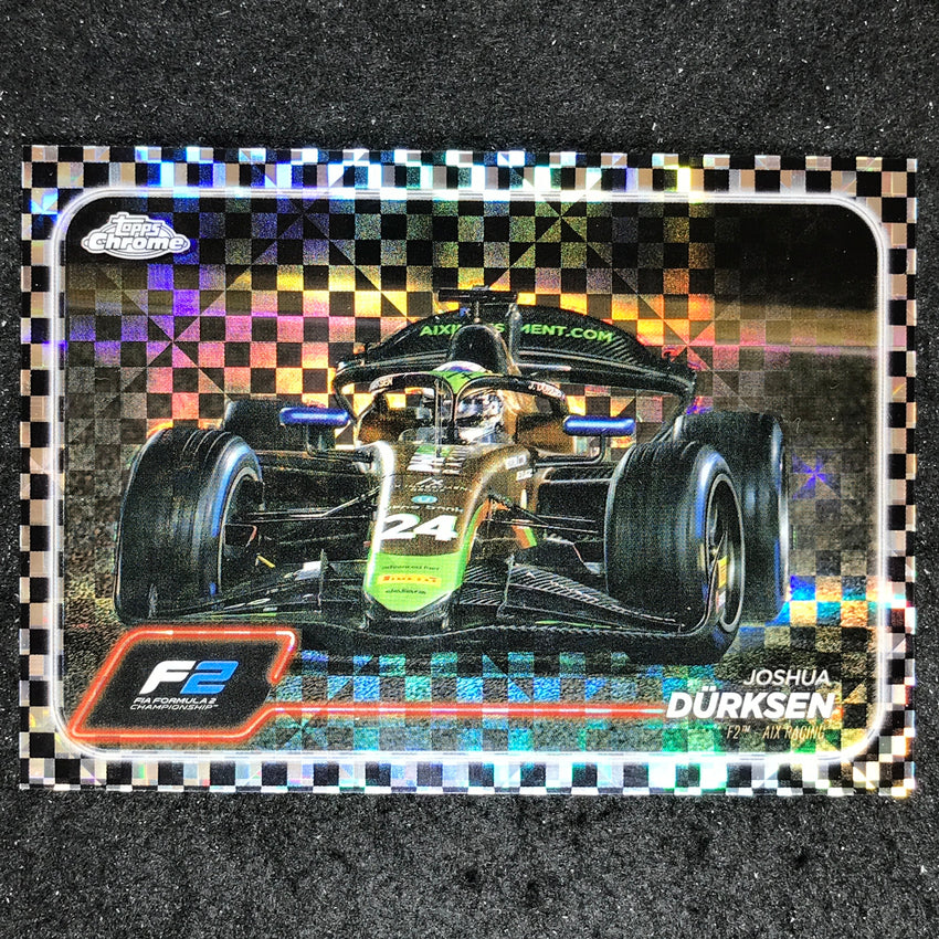 2024 Topps Chrome Formula 1 JOSHUA DURKSEN Base Checker Flag #107
