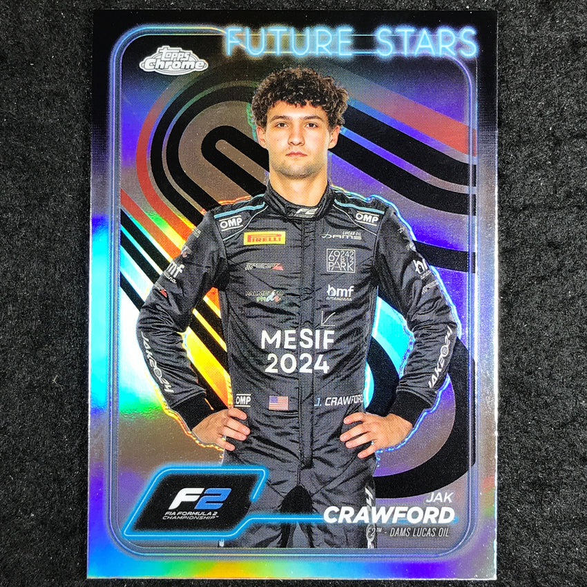2024 Topps Chrome Formula 1 JAK CRAWFORD Base Refractor #33