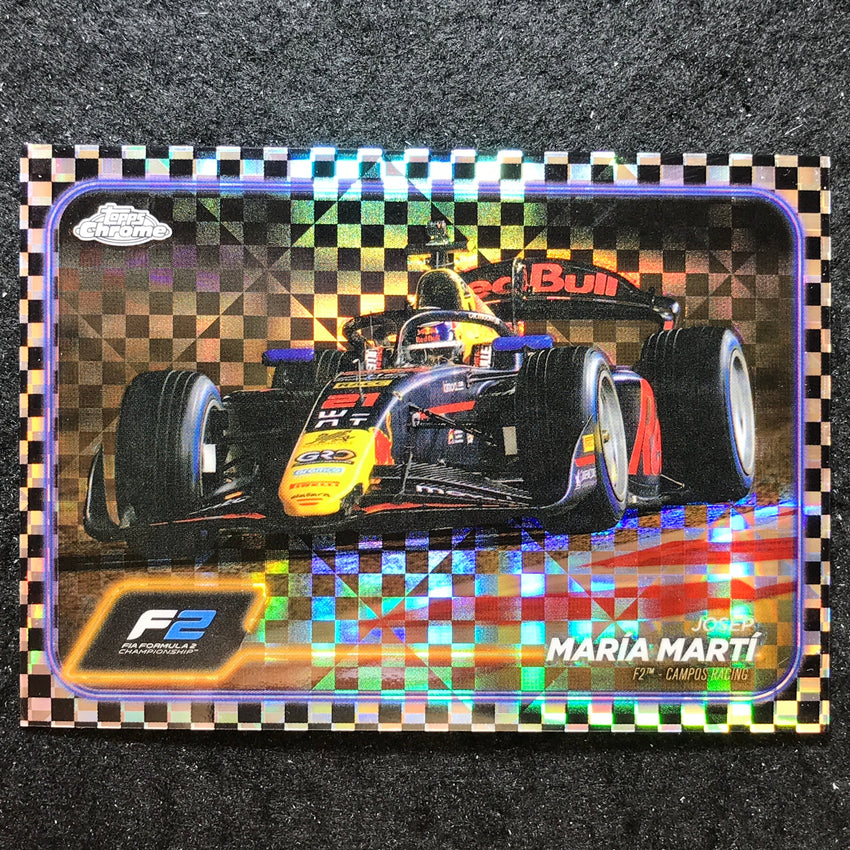2024 Topps Chrome Formula 1 JOSEP MARIA MARTI Base Checker Flag #114