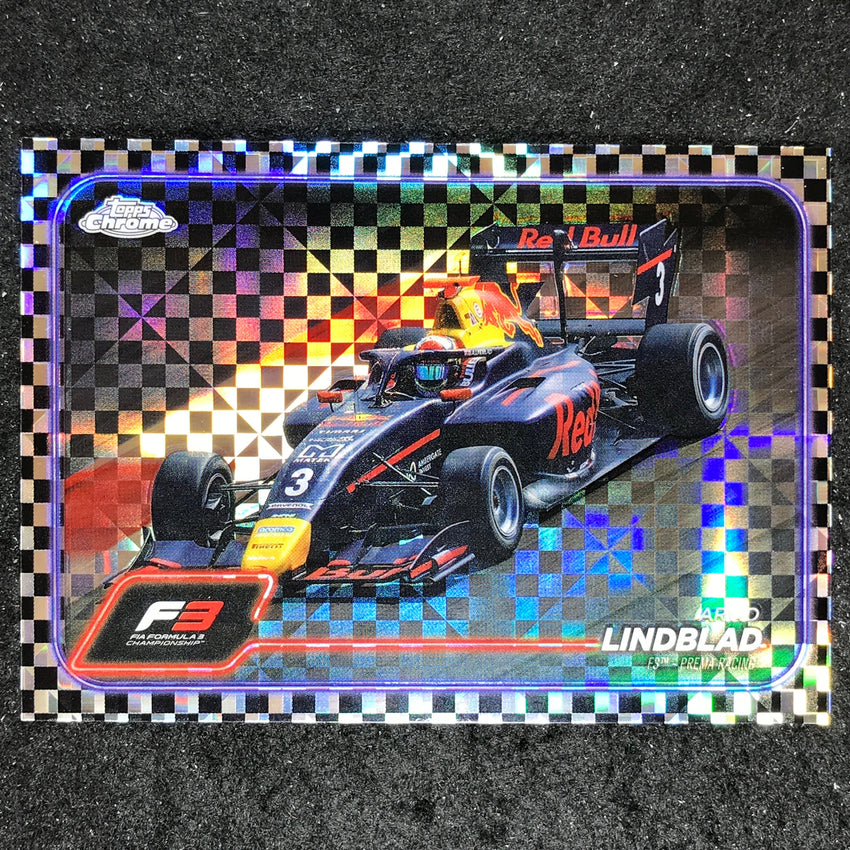 2024 Topps Chrome Formula 1 ARVID LINDBLAD Base Checker Flag #117