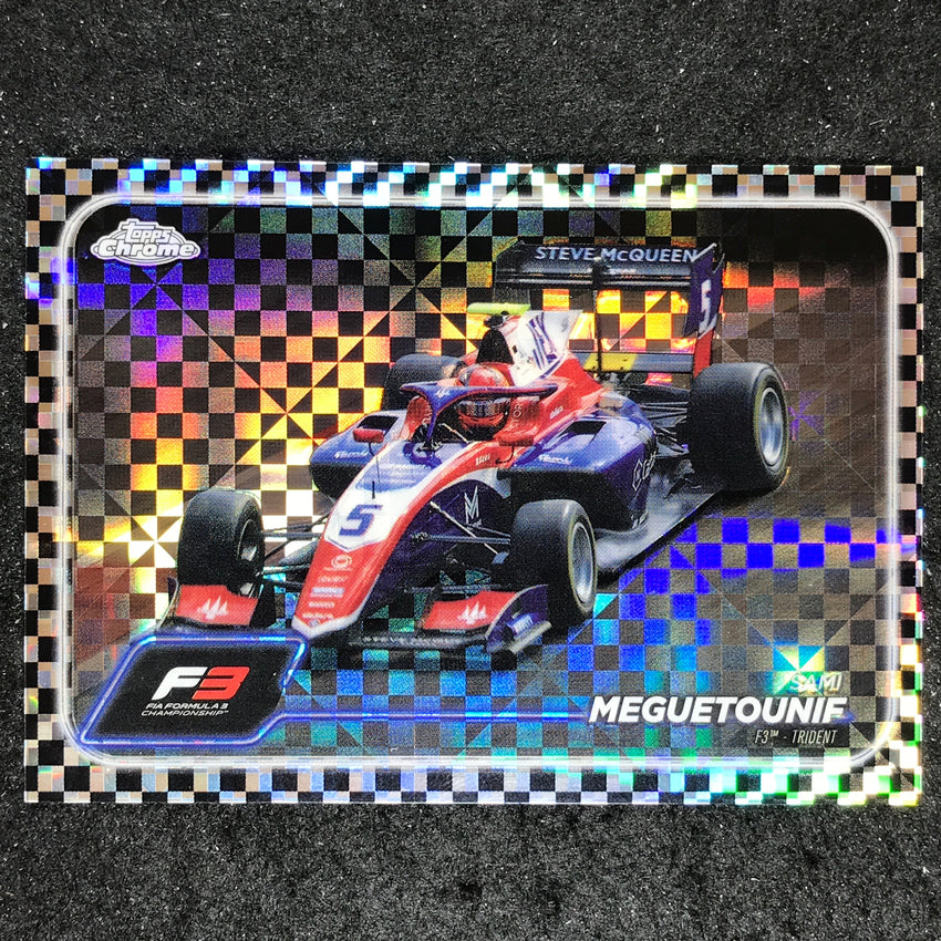 2024 Topps Chrome Formula 1 SAMI MEGUETOUNIF Base Checker Flag #119