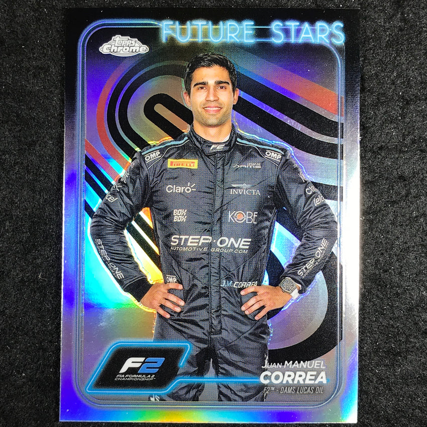 2024 Topps Chrome Formula 1 JUAN MANUEL CORREA Base Refractor #34