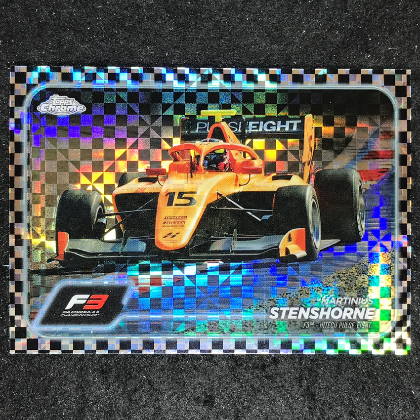2024 Topps Chrome Formula 1 MARTINIUS STENSHORNE Base Checker Flag #128