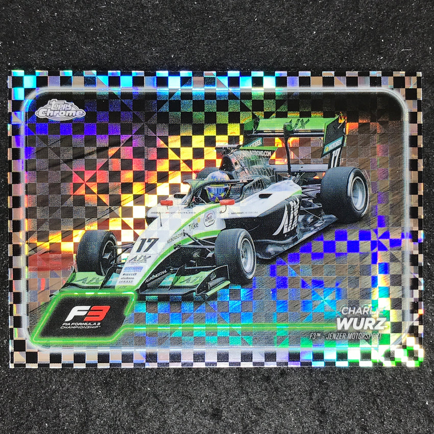 2024 Topps Chrome Formula 1 CHARLIE WURZ Base Checker Flag #130