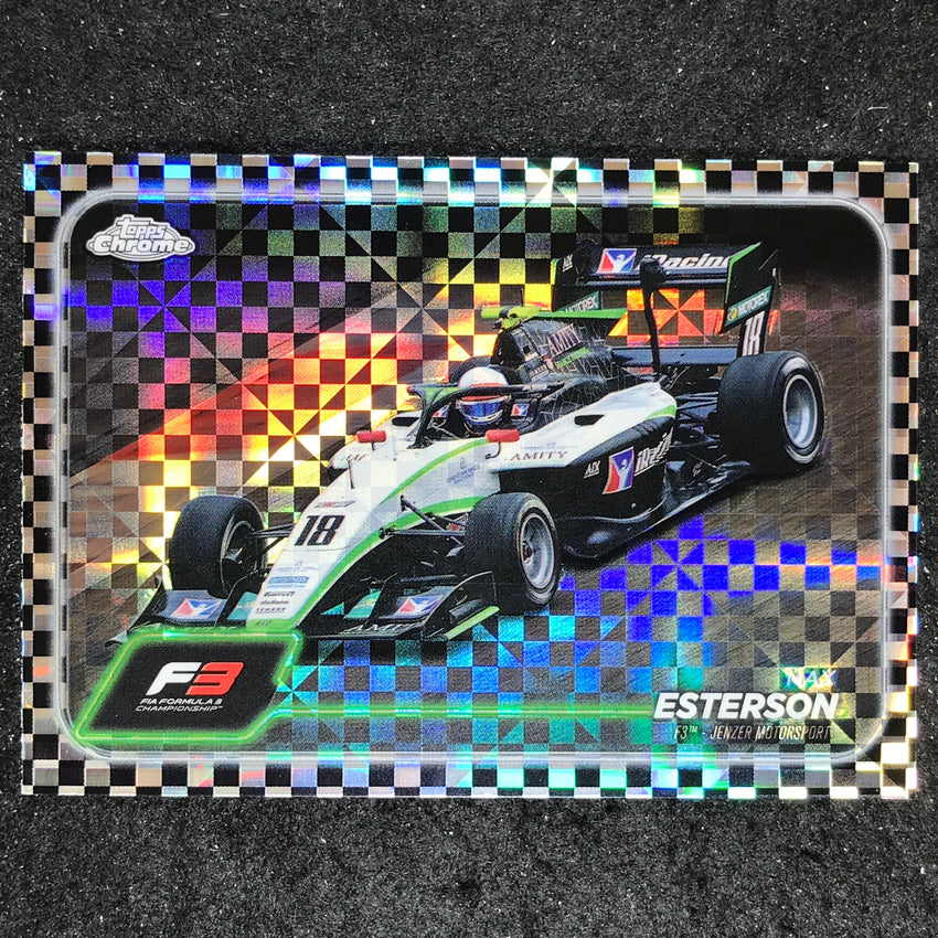 2024 Topps Chrome Formula 1 MAX ESTERSON Base Checker Flag #131