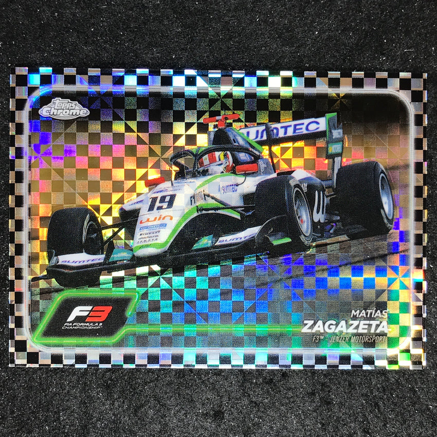 2024 Topps Chrome Formula 1 MATIAS ZAGAZETA Base Checker Flag #132