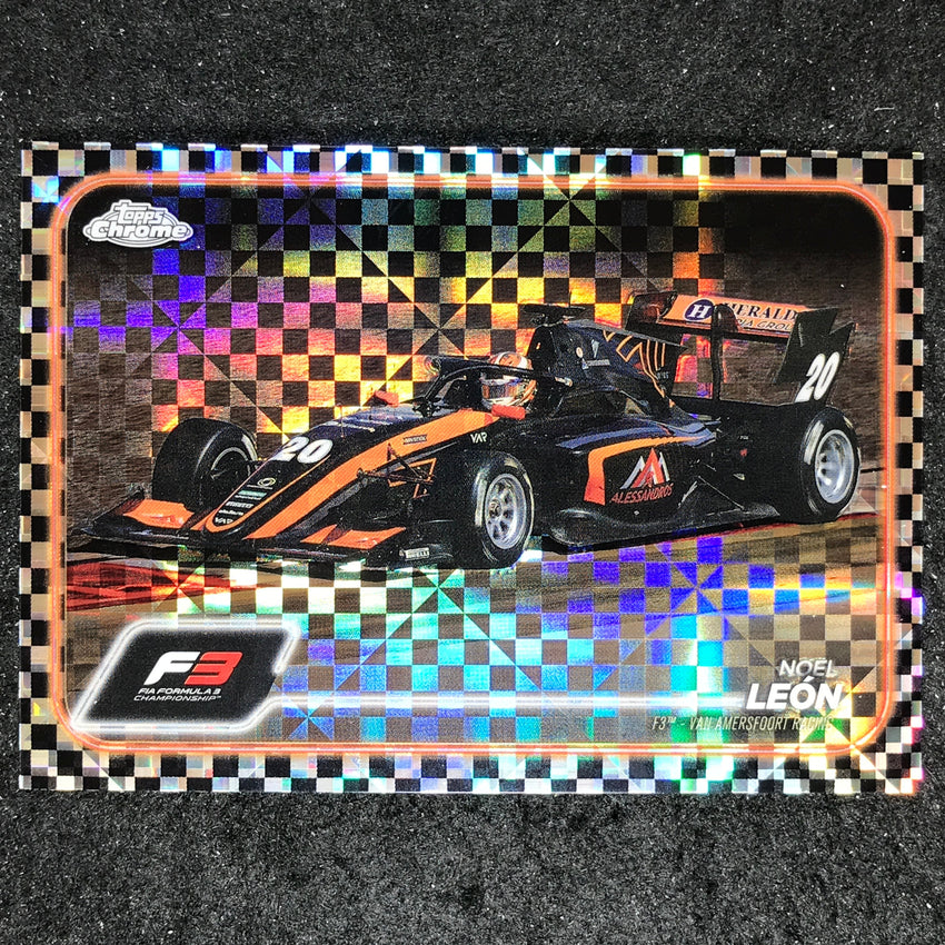 2024 Topps Chrome Formula 1 NOEL LEON Base Checker Flag #133