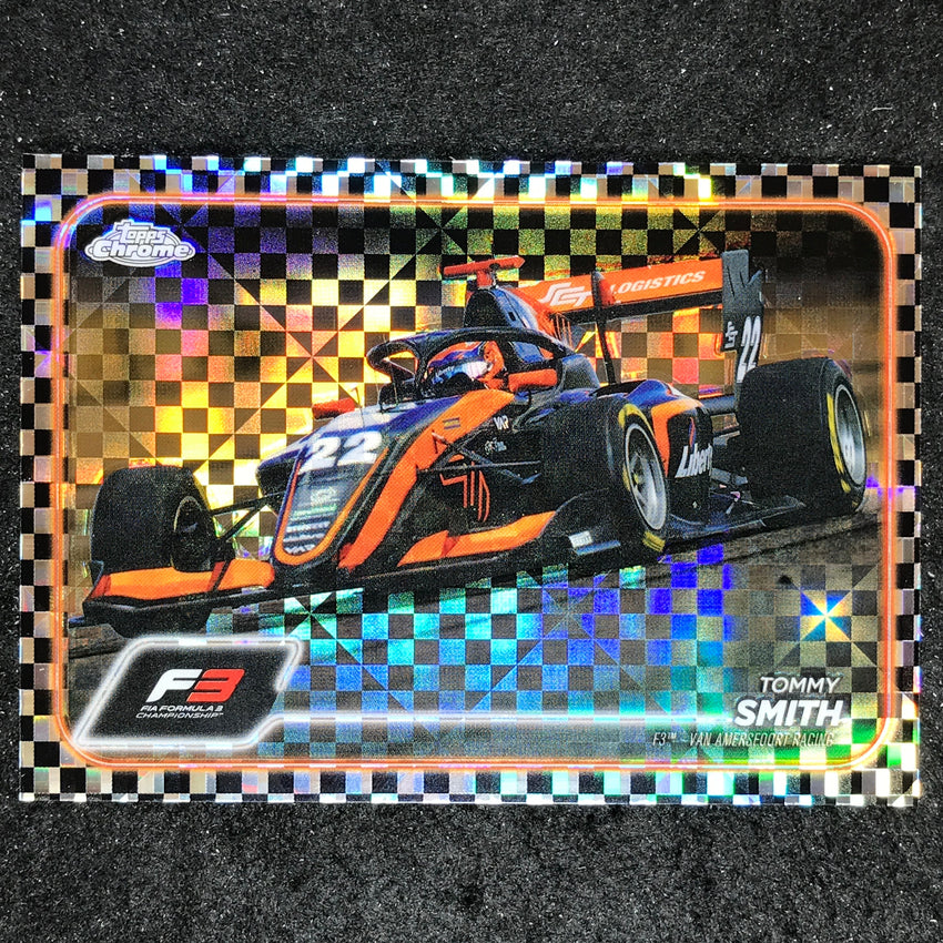 2024 Topps Chrome Formula 1 TOMMY SMITH Base Checker Flag #135
