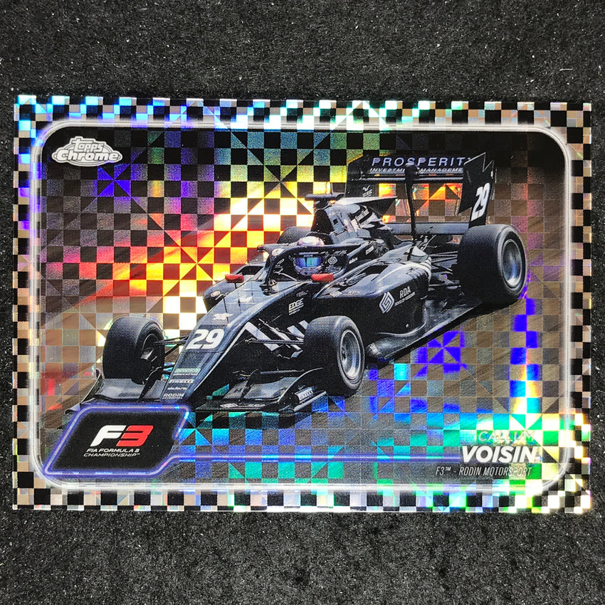 2024 Topps Chrome Formula 1 CALLUM VOISIN Base Checker Flag #142