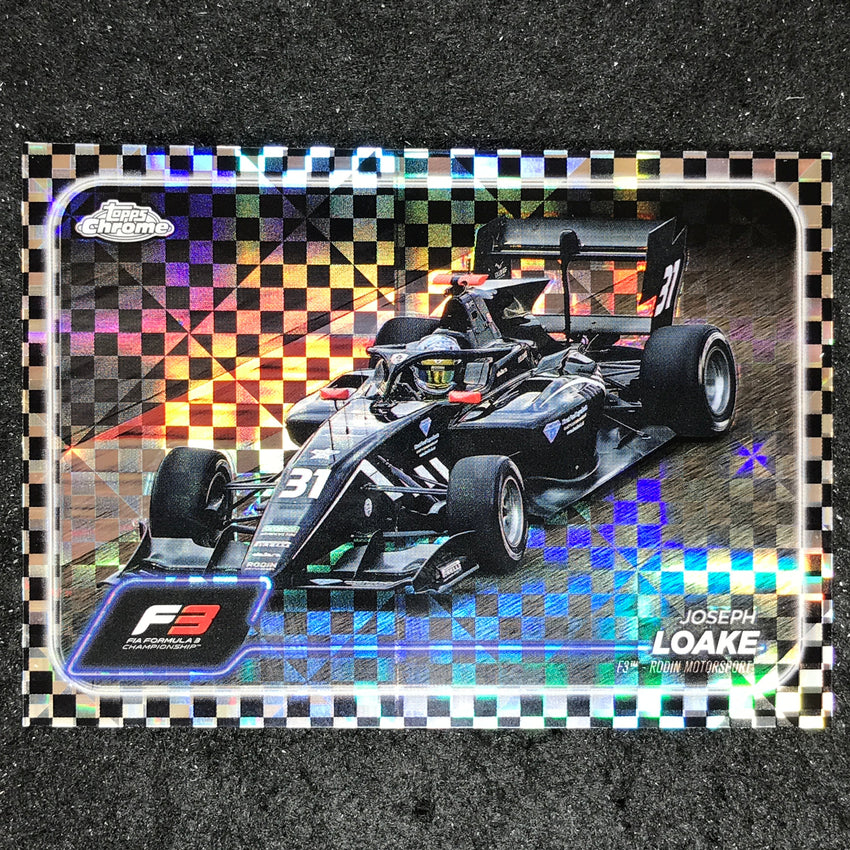 2024 Topps Chrome Formula 1 JOSEPH LOAKE Base Checker Flag #143