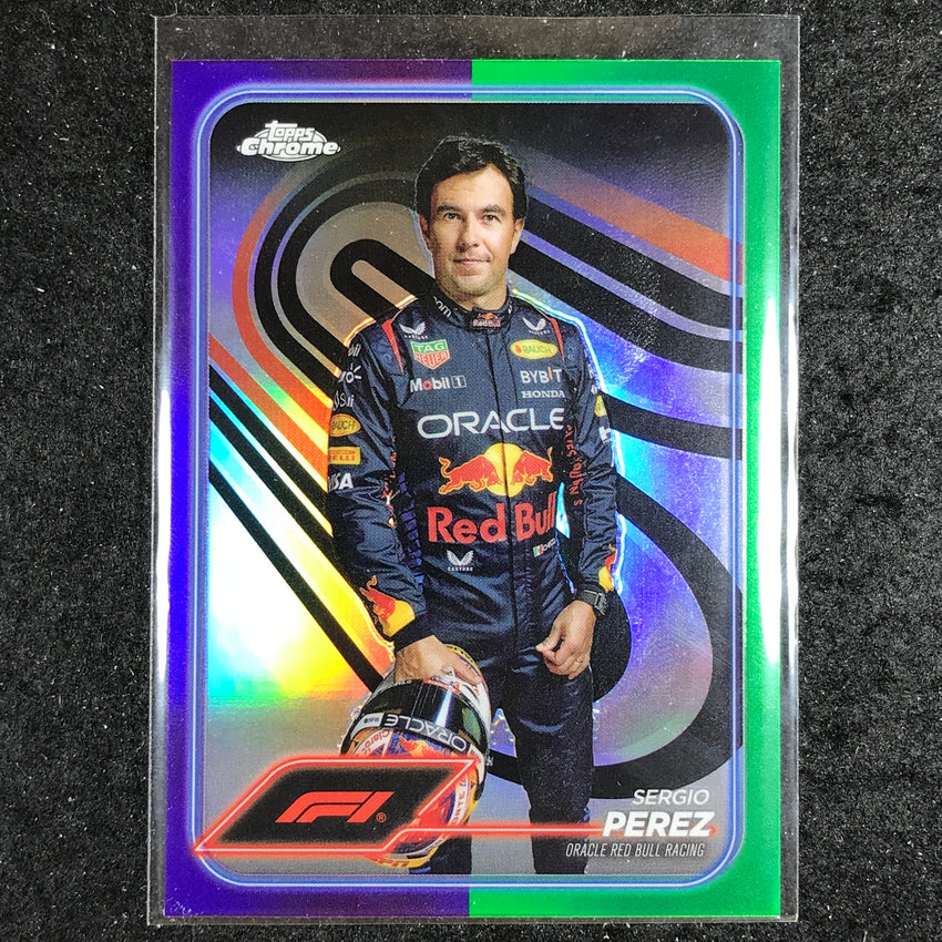 2024 Topps Chrome Formula 1 SERGIO PEREZ Base Purple Green #2