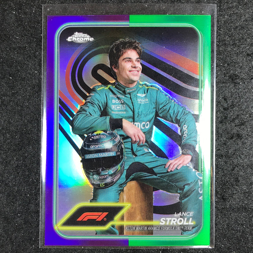 2024 Topps Chrome Formula 1 LANCE STROLL Base Purple Green #12
