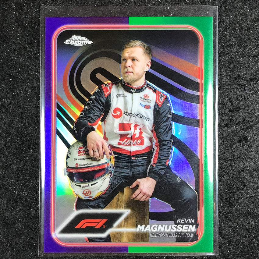 2024 Topps Chrome Formula 1 KEVIN MAGNUSSEN Base Purple Green #16