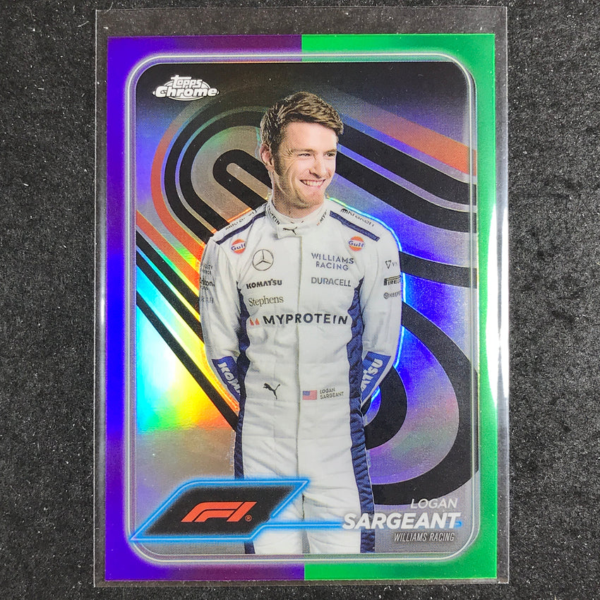 2024 Topps Chrome Formula 1 LOGAN SARGEANT Base Purple Green #20