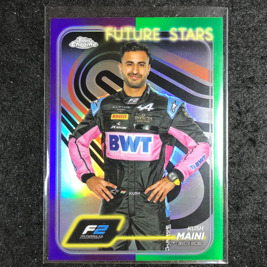 2024 Topps Chrome Formula 1 KUSH MAINI Base Purple Green #27