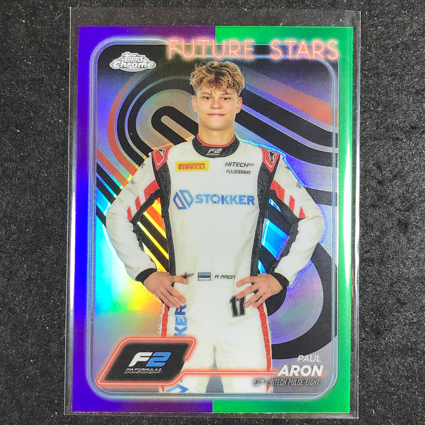 2024 Topps Chrome Formula 1 PAUL ARON Base Purple Green #31