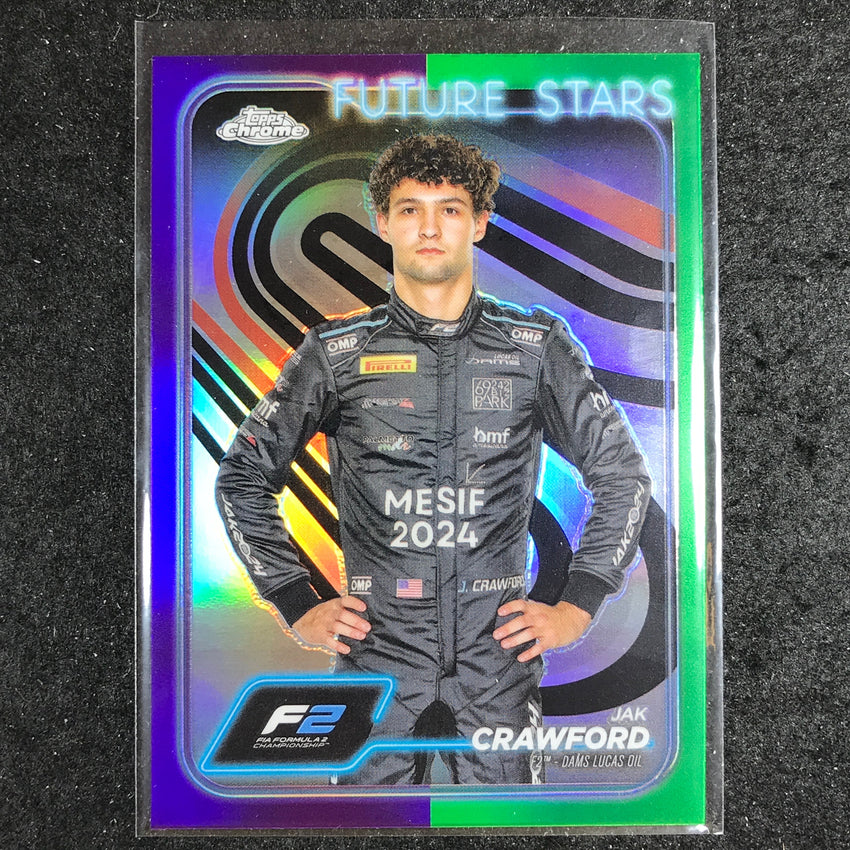 2024 Topps Chrome Formula 1 JAK CRAWFORD Base Purple Green #33