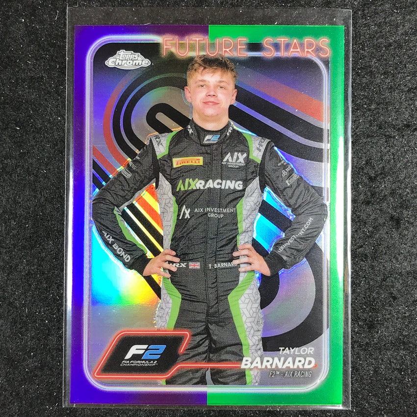 2024 Topps Chrome Formula 1 TAYLOR BARNARD Base Purple Green #36