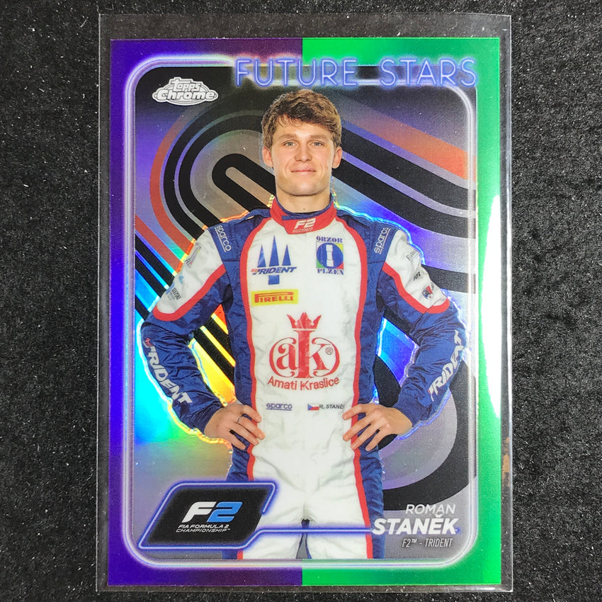 2024 Topps Chrome Formula 1 ROMAN STANEK Base Purple Green #38