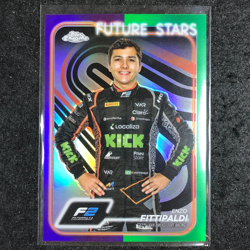 2024 Topps Chrome Formula 1 ENZO FITTIPALDI Base Purple Green #39