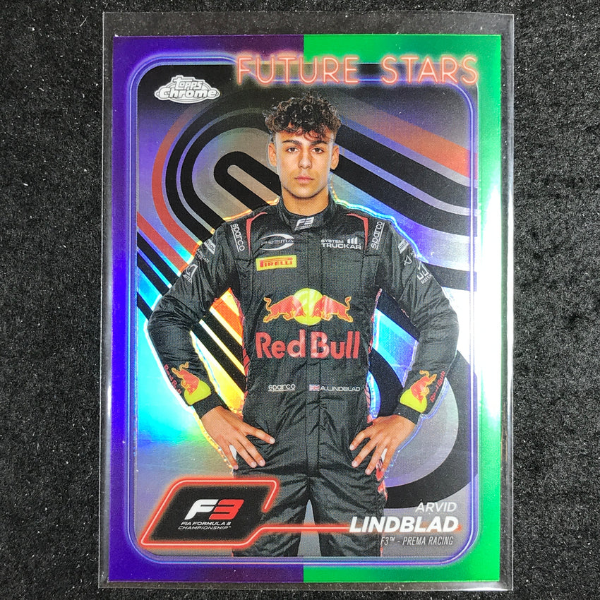 2024 Topps Chrome Formula 1 ARVID LINDBLAD Base Purple Green #45