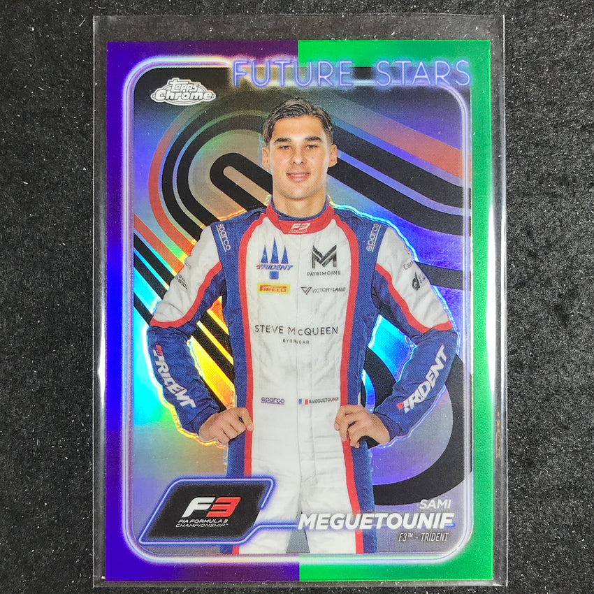 2024 Topps Chrome Formula 1 SAMI MEGUETOUNIF Base Purple Green #47