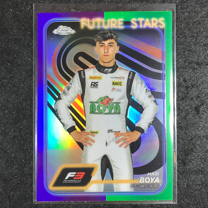2024 Topps Chrome Formula 1 MARI BOYA Base Purple Green #54