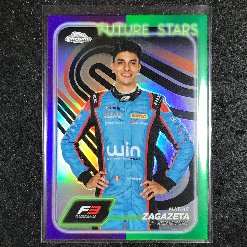 2024 Topps Chrome Formula 1 MATIAS ZAGAZETA Base Purple Green #60