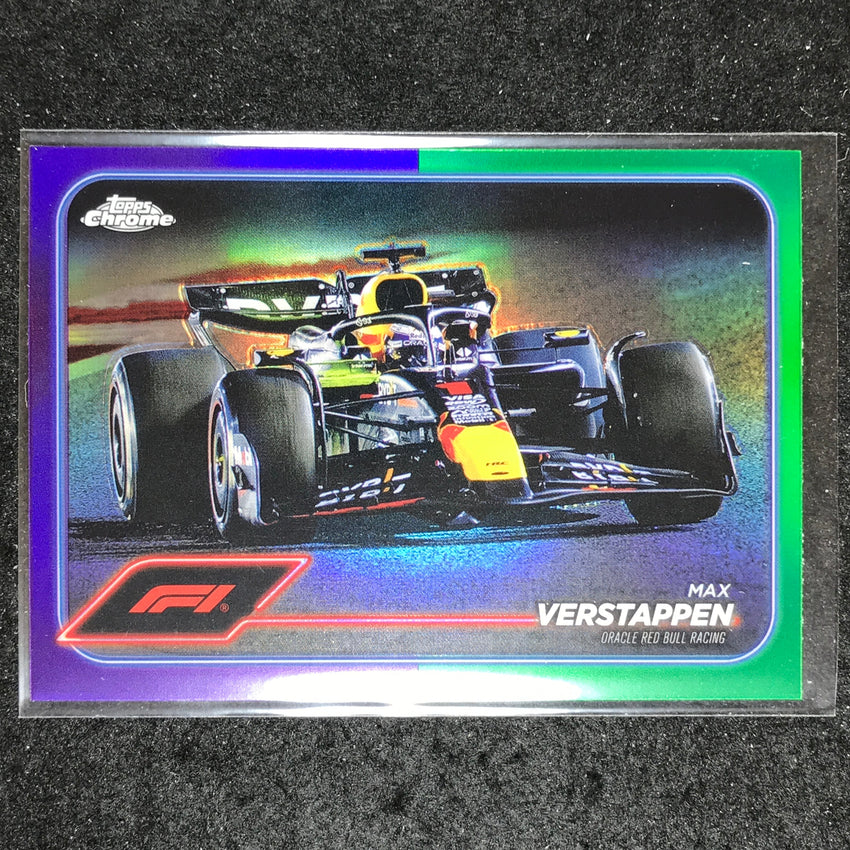 2024 Topps Chrome Formula 1 MAX VERSTAPPEN Base Purple Green #73