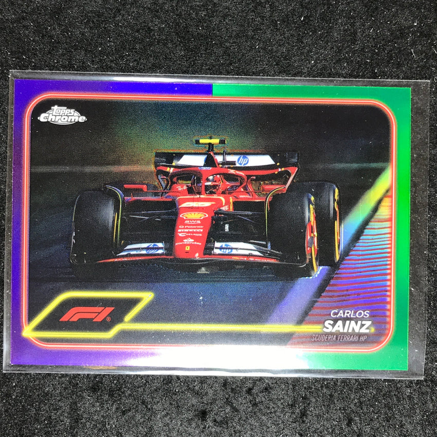 2024 Topps Chrome Formula 1 CARLOS SAINZ Base Purple Green #76