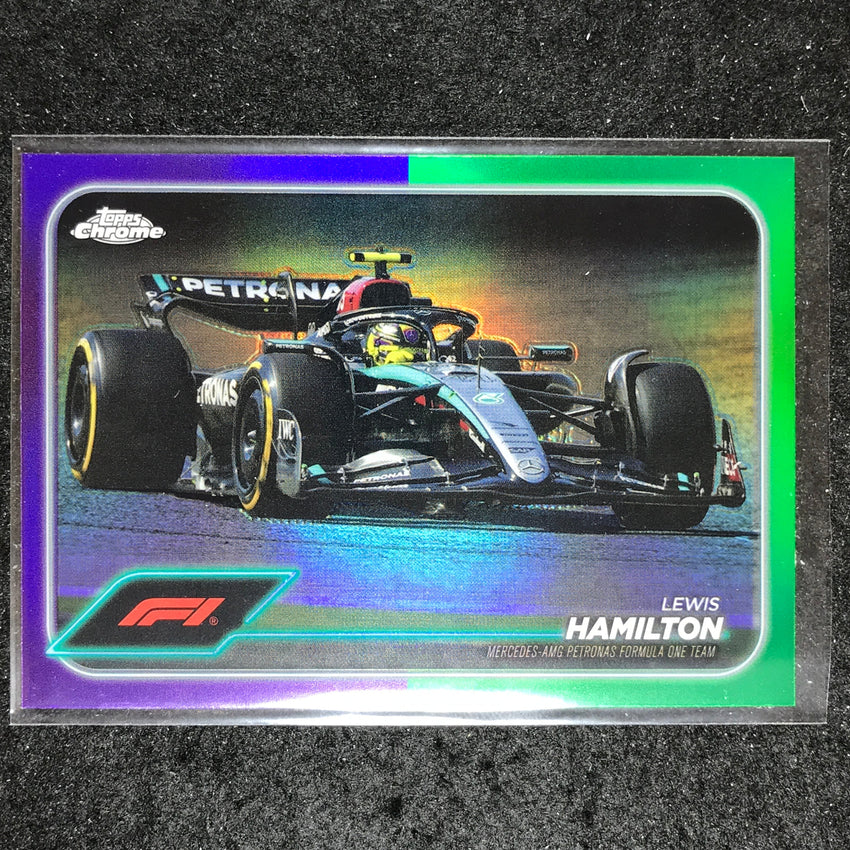 2024 Topps Chrome Formula 1 LEWIS HAMILTON Base Purple Green #78
