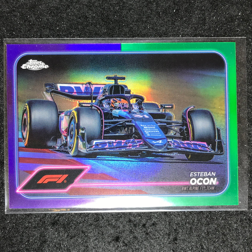 2024 Topps Chrome Formula 1 ESTEBAN OCON Base Purple Green #81
