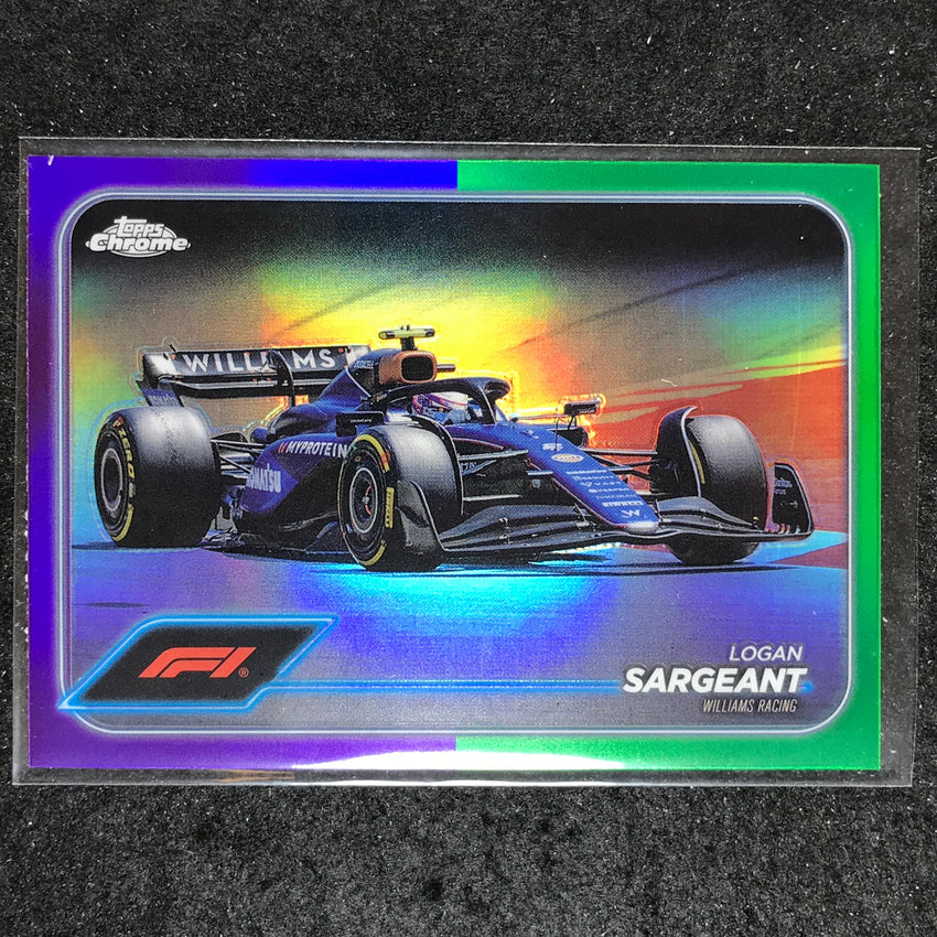 2024 Topps Chrome Formula 1 LOGAN SARGEANT Base Purple Green #92
