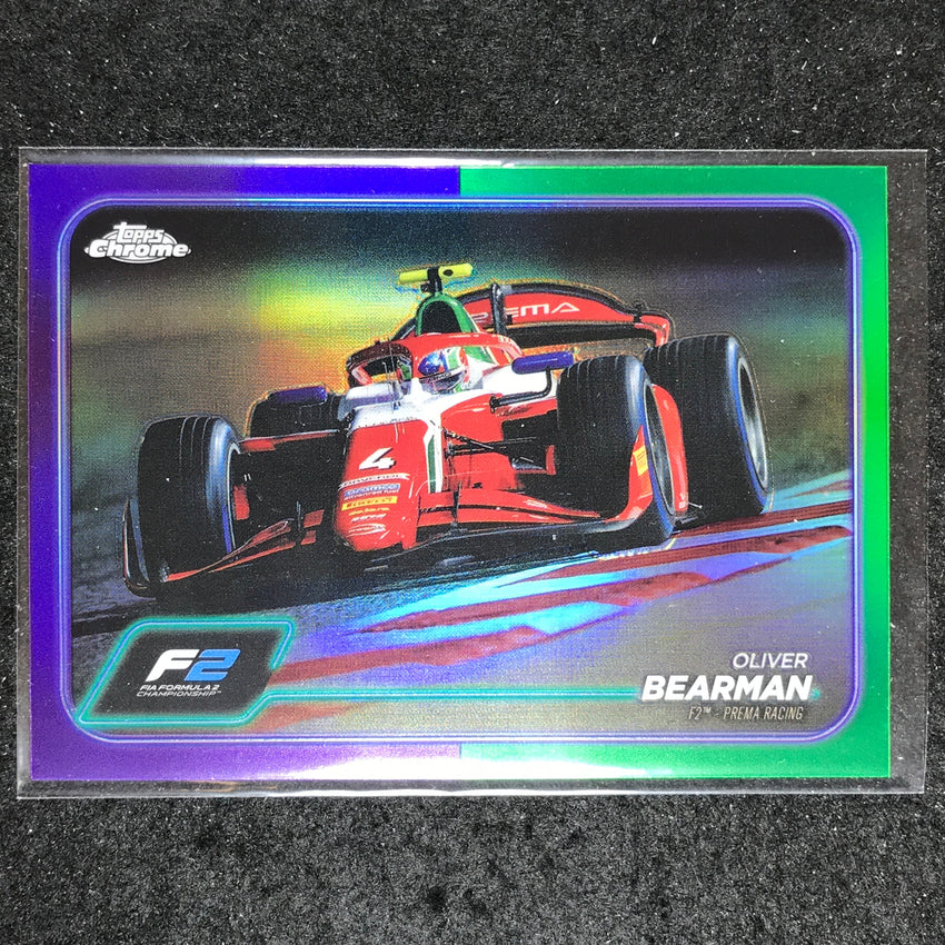 2024 Topps Chrome Formula 1 OLIVER BEARMAN Base Purple Green #93
