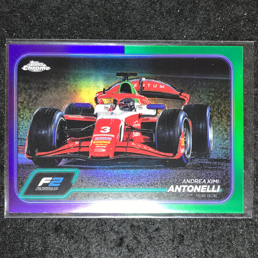 2024 Topps Chrome Formula 1 ANDREA KIMI ANTONELLI Base Purple Green #94