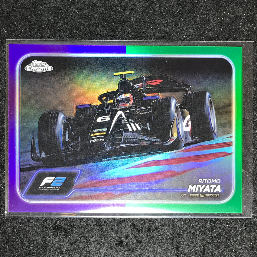 2024 Topps Chrome Formula 1 RITOMO MIYATA Base Purple Green #98