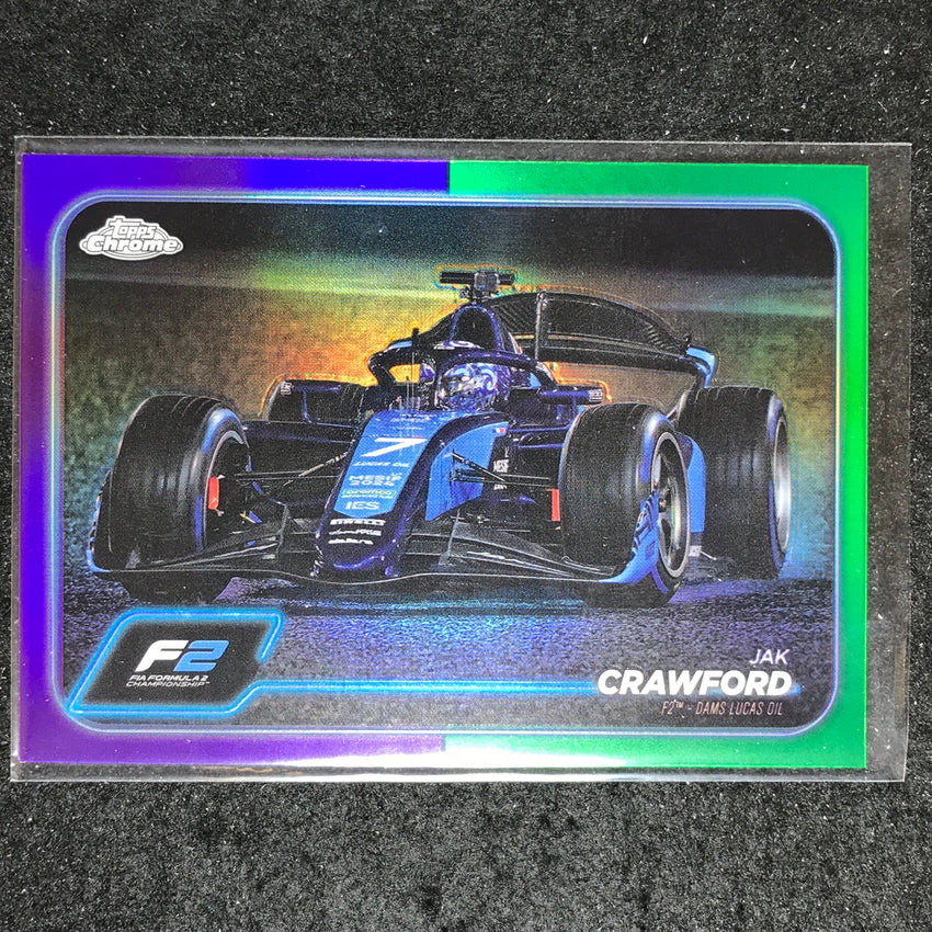 2024 Topps Chrome Formula 1 JAK CRAWFORD Base Purple Green #105